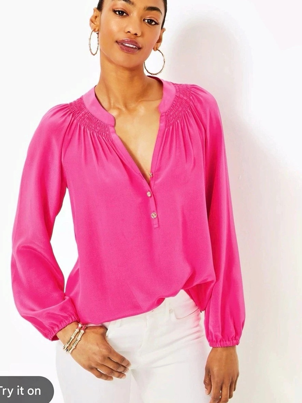 Lilly Pulitzer Elsa Silk Blouse